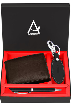 ABOOST Men Casual, Formal Brown Genuine Leather Wallet(6 Card Slots)