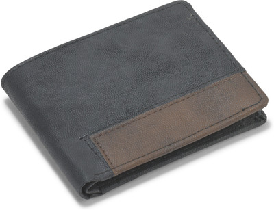 BE DIVINE Men Casual Black Artificial Leather Wallet(3 Card Slots)