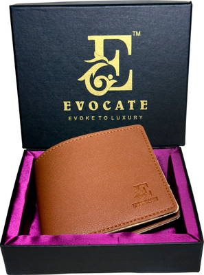 Evocate Men Casual Tan Artificial Leather Wallet(4 Card Slots)