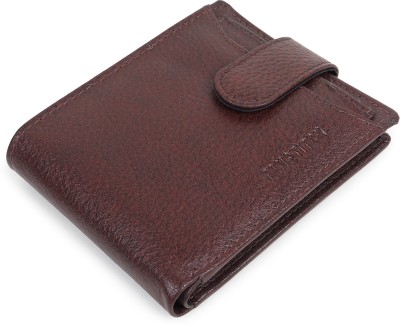 TANSTITCH Men Casual, Travel, Trendy Brown Genuine Leather Wallet(10 Card Slots)