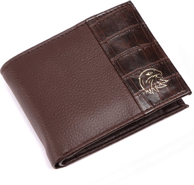 MEHZIN Men Formal Brown Artificial Leather Wallet(5 Card Slots)