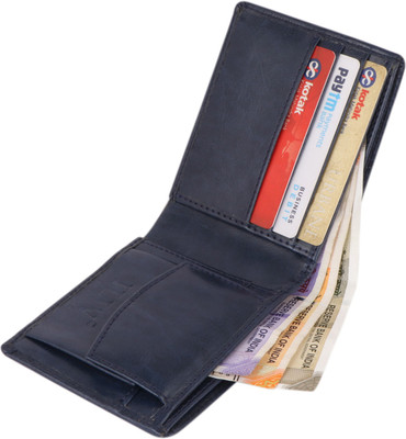 ilw Men Casual, Trendy, Formal Blue Artificial Leather Wallet(3 Card Slots)