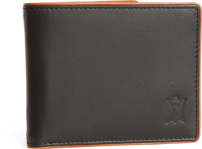 Palem Leathers Men Black Genuine Leather Wallet(6 Card Slots)