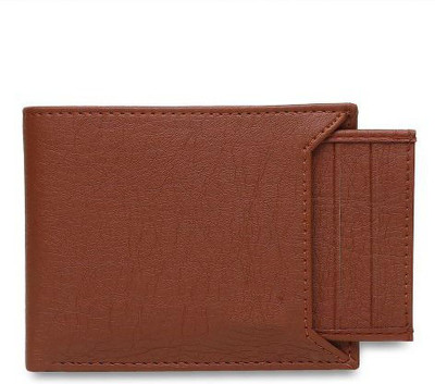 Winsome Deal Men Casual Tan Artificial Leather Wallet(4 Card Slots)