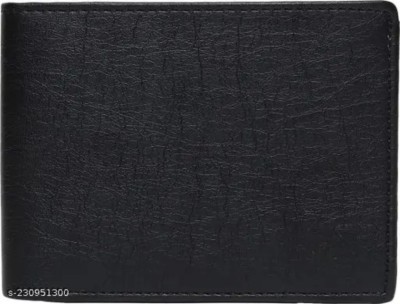 OODI Men Black Artificial Leather Wallet(7 Card Slots)