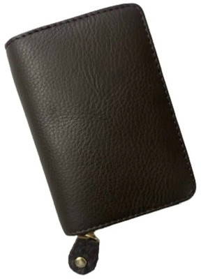 True Style Men Black Artificial Leather Wallet(9 Card Slots)