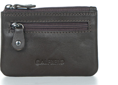 Calfnero Men Black Genuine Leather Card Holder