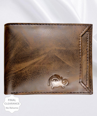 DENNY BLACQ Men Casual Brown Artificial Leather Wallet(7 Card Slots)