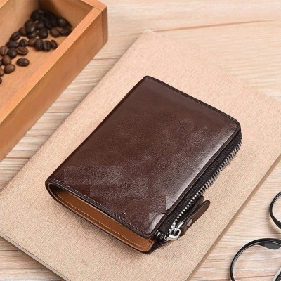 Watch Star Men & Women Casual, Formal Brown Genuine Leather Card Holder(11 Card Slots)