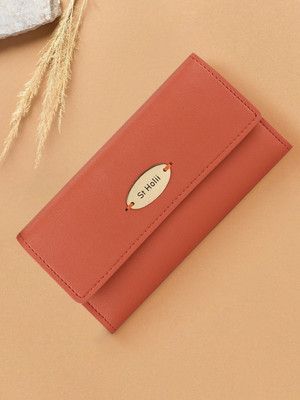 St Holii Women Orange Artificial Leather Wallet(1 Card Slot)