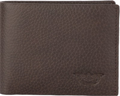 Prisha Enterprises Men Casual Brown Genuine Leather Wallet(6 Card Slots)