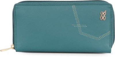 Baggit Women Casual Green Artificial Leather Wallet(12 Card Slots)