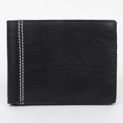 KILLER Men Formal Black Artificial Leather Wallet(8 Card Slots)