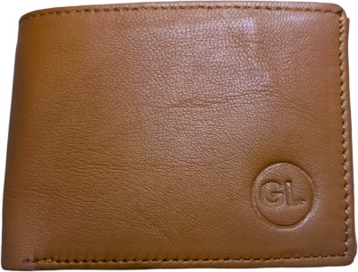 A S fashion Men Casual Brown Genuine Leather Wallet(3 Card Slots)