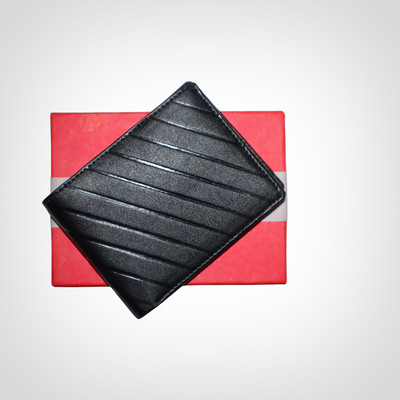 VENISON Men Casual, Evening/Party Black Artificial Leather Wallet(5 Card Slots)