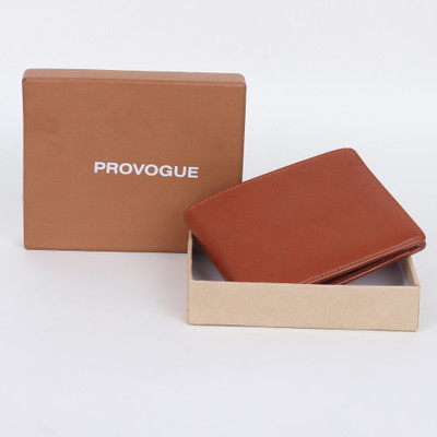 PROVOGUE Men Casual, Formal Tan Artificial Leather Wallet(4 Card Slots)