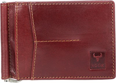 WILD HOOk Men Brown Genuine Leather Wallet(4 Card Slots)