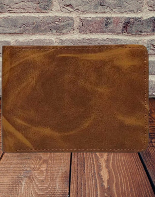 theclassicworld Men & Women Casual Brown Genuine Leather Wallet(3 Card Slots)