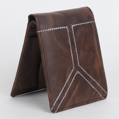 LAWMAN PG3 Men Casual Brown Artificial Leather Wallet(5 Card Slots)