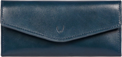 HIDESIGN Women Casual Blue Genuine Leather Wallet(13 Card Slots)