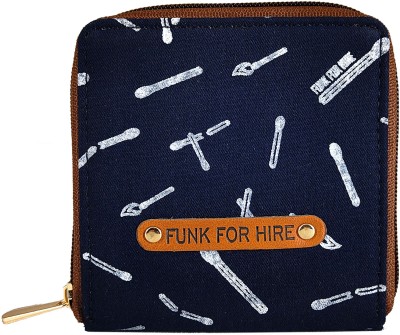 FUNK FOR HIRE Women Casual Black, White Canvas Wallet(4 Card Slots)