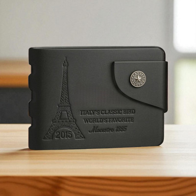 ZEPH Enterprises Men Casual Black Artificial Leather Wallet(5 Card Slots)