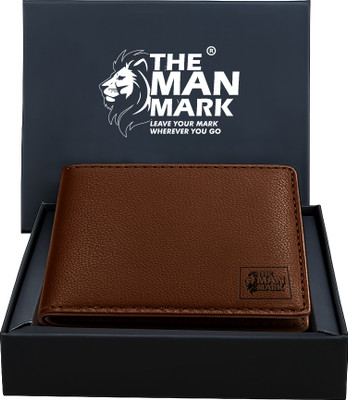 The Man Mark Men Casual, Formal Brown Genuine Leather Wallet(6 Card Slots)