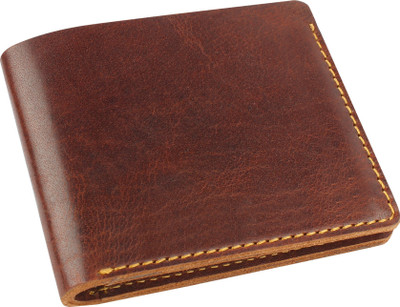modix Men Brown Genuine Leather Wallet(6 Card Slots)