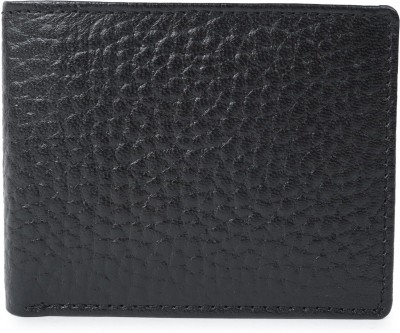 CIMONI Men Casual Black Genuine Leather Wallet(3 Card Slots)