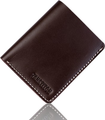 TANSTITCH Men Casual Green Genuine Leather Card Holder(4 Card Slots)