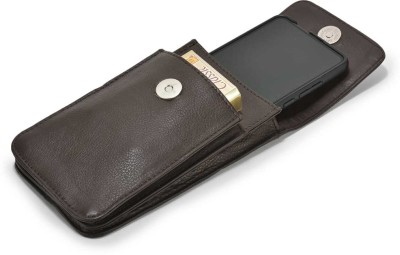 LOOPA Men Formal Brown Artificial Leather Card Holder(15 Card Slots)