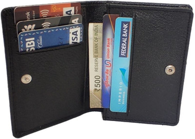 RAGE GAZE 4 Card Holder(Set of 1, Brown)
