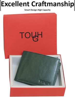 TOUGH Men Casual Green Artificial Leather Wallet(3 Card Slots)