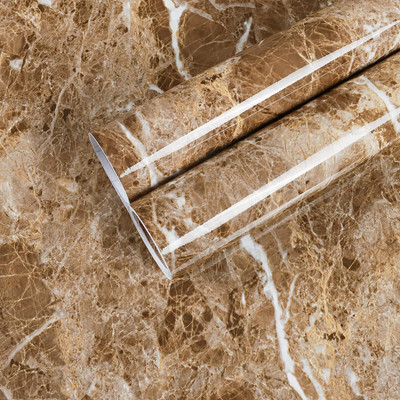 FEELPZONE Vinyl Abstract Brown Wallpaper(L x W: 243.84 cm x 60.96 cm)