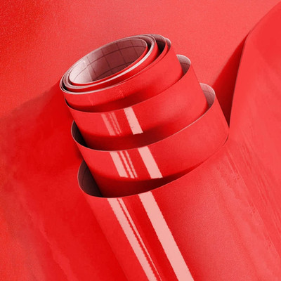 WELLSHIP Abstract Red Wallpaper(200.66 cm x 60 cm)