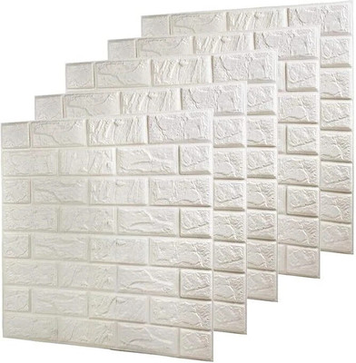 UNSORT Paper, Paper Decorative White Wallpaper(L x W: 77 cm x 70 cm, Pack of 5)