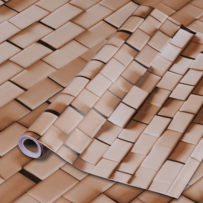 Uratech Abstract Brown Wallpaper(1000 cm x 45 cm)