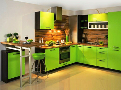 FEELPZONE Vinyl Abstract Green Wallpaper(L x W: 149.86 cm x 38 cm)