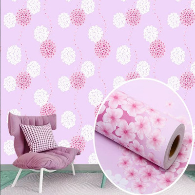 WallBerry Vinyl Abstract Pink Wallpaper(L x W: 1000 cm x 40 cm)