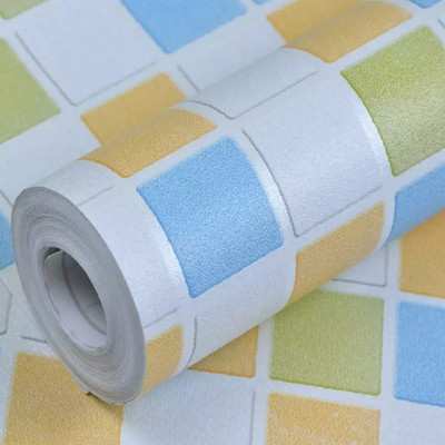 Feeling mall Abstract Multicolor Wallpaper(601 cm x 45 cm)