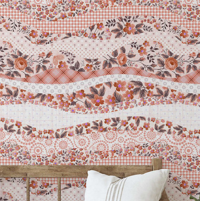 S4Sassy Floral & Botanical Multicolor Wallpaper(609 cm x 63 cm)