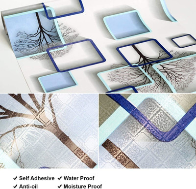 Uratech Vinyl Classics Multicolor Wallpaper(L x W: 500 cm x 45 cm)