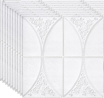 HEMIPOT Vinyl Architecture White Wallpaper(L x W: 70 cm x 70 cm)