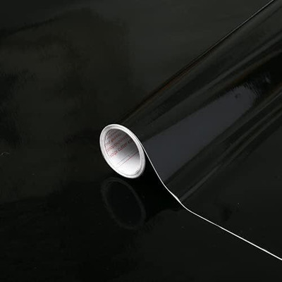 WALLNEST Abstract Black Wallpaper(30.48 cm x 121.92 cm)