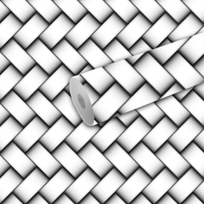 B N PRINT Abstract Grey Wallpaper(244 cm x 40 cm)