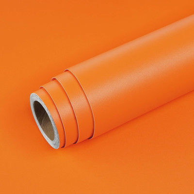 WALLNEST Vinyl Abstract Orange Wallpaper(L x W: 60.96 cm x 182.88 cm)