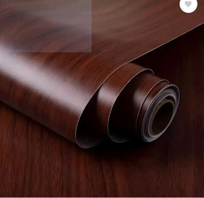 Wallgenics Vinyl Decorative Brown Wallpaper(L x W: 500 cm x 45 cm)