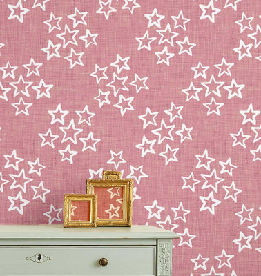 S4Sassy Vinyl Abstract Pink Wallpaper(L x W: 304 cm x 63 cm)