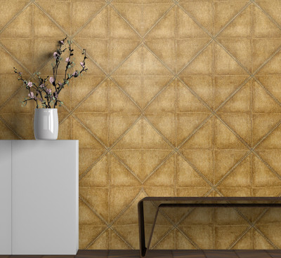 RoseCraft Vinyl Architecture Brown Wallpaper(L x W: 1000 cm x 53 cm)