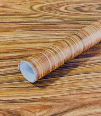 Creon Vinyl Decorative Brown Wallpaper(L x W: 60 cm x 203 cm)